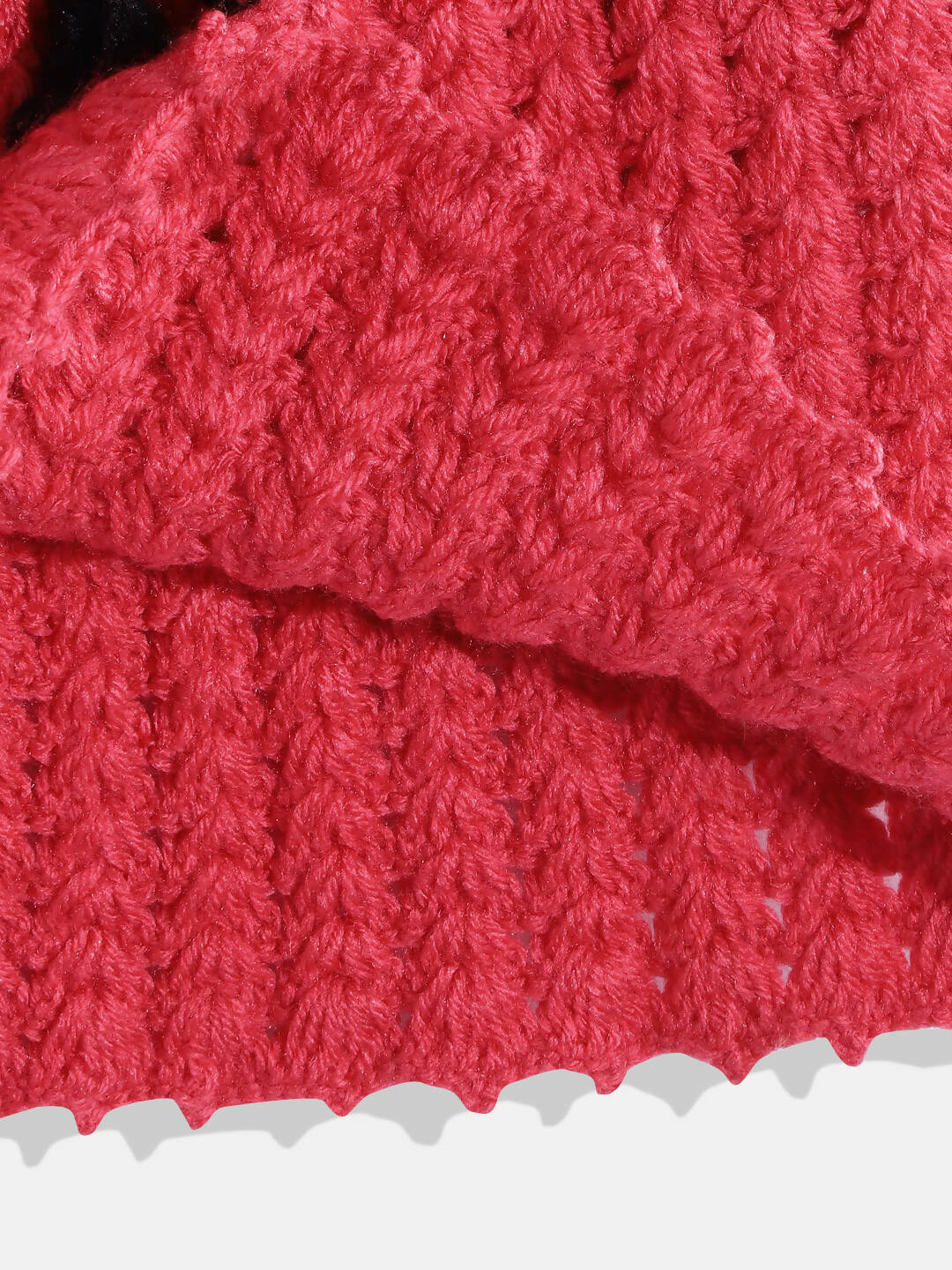 ChutPut Hand knitted Crochet Wool Queen Dress - Pink | Grocsy