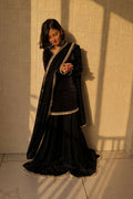 Teeya Creation Womens New Trending Less and Mirror Work Kurta Palazzo Set - Black | Grocsy