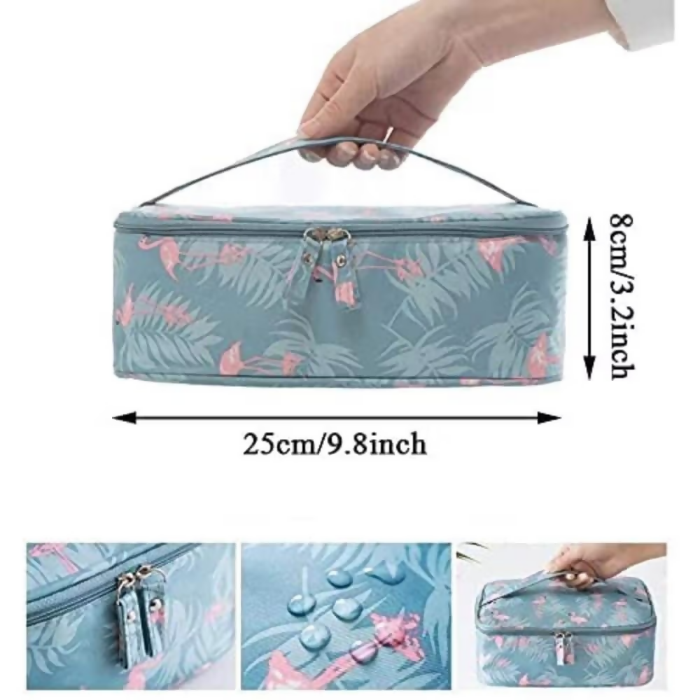 Bronson Professional Portable Dividers Travel Cosmetic Bag Organizer | Grocsy