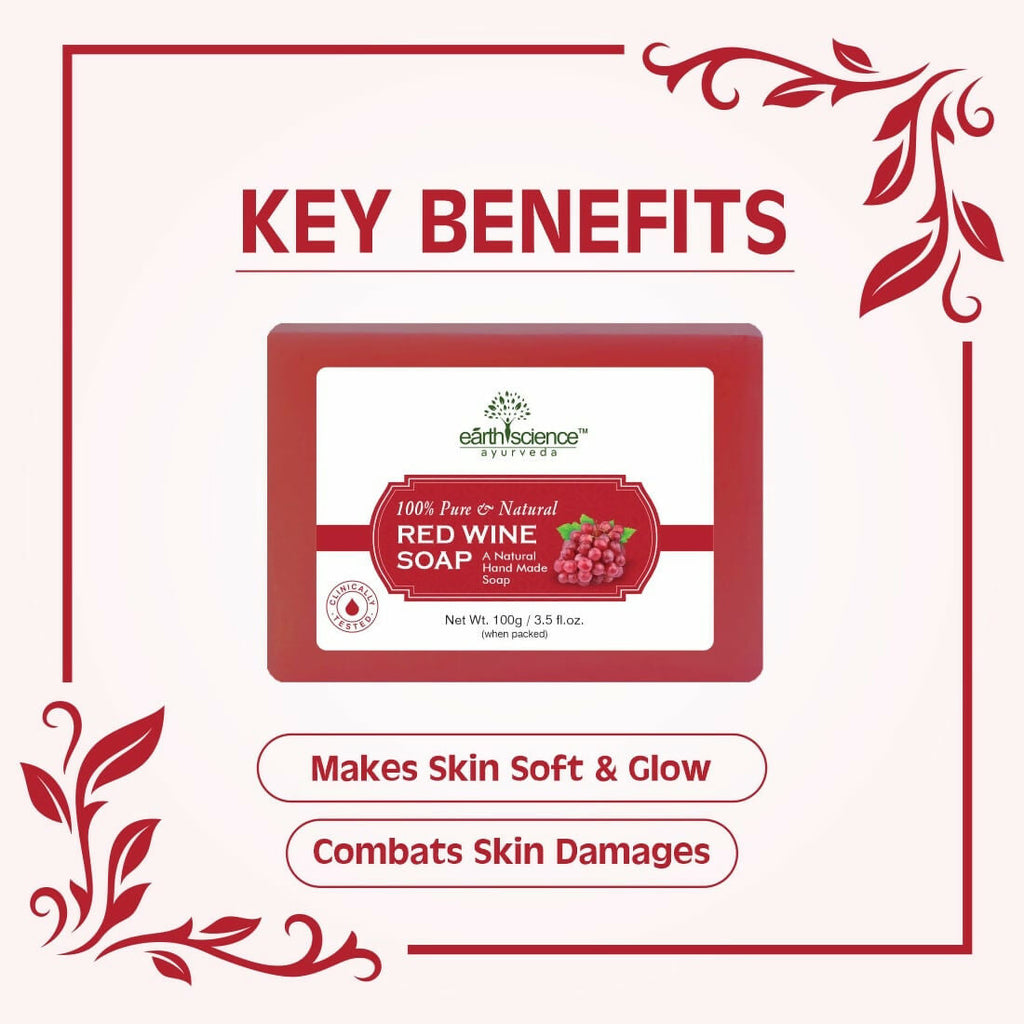 Earth Science Ayurveda Red Wine Bath Soap | Grocsy