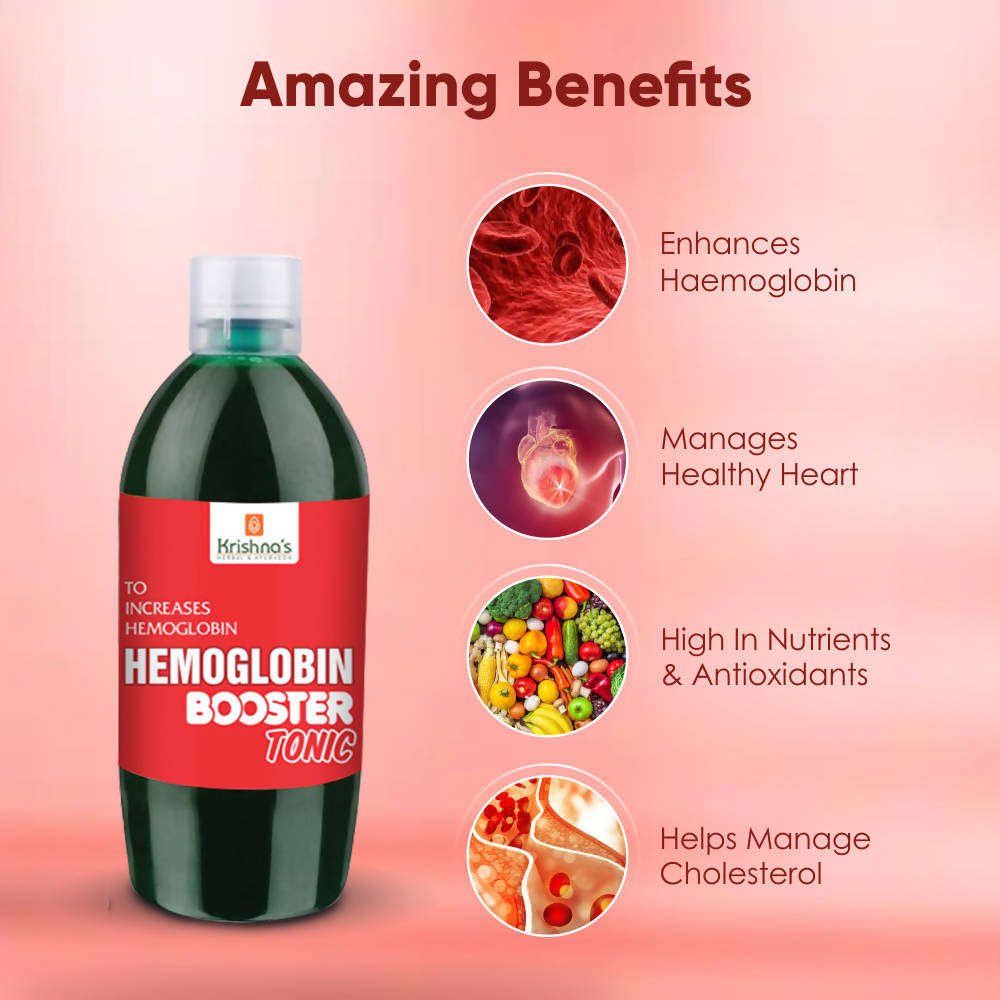 Krishna's Herbal & Ayurveda Hemoglobin Booster Tonic | Grocsy