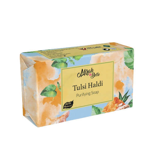 Mirah Belle Tulsi Haldi Purifying Soap | Grocsy