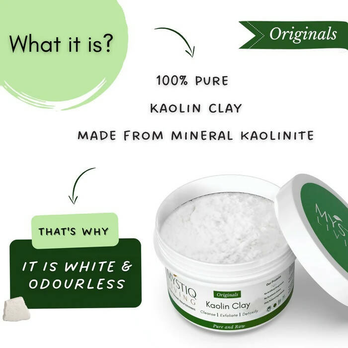 Mystiq Living Originals Kaolin Clay Powder | Grocsy