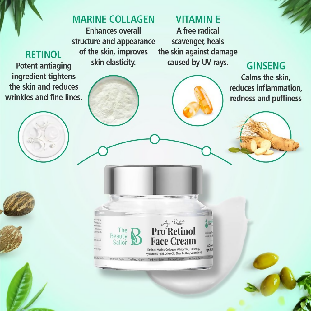 The Beauty Sailor Pro-Retinol Face Cream | Grocsy