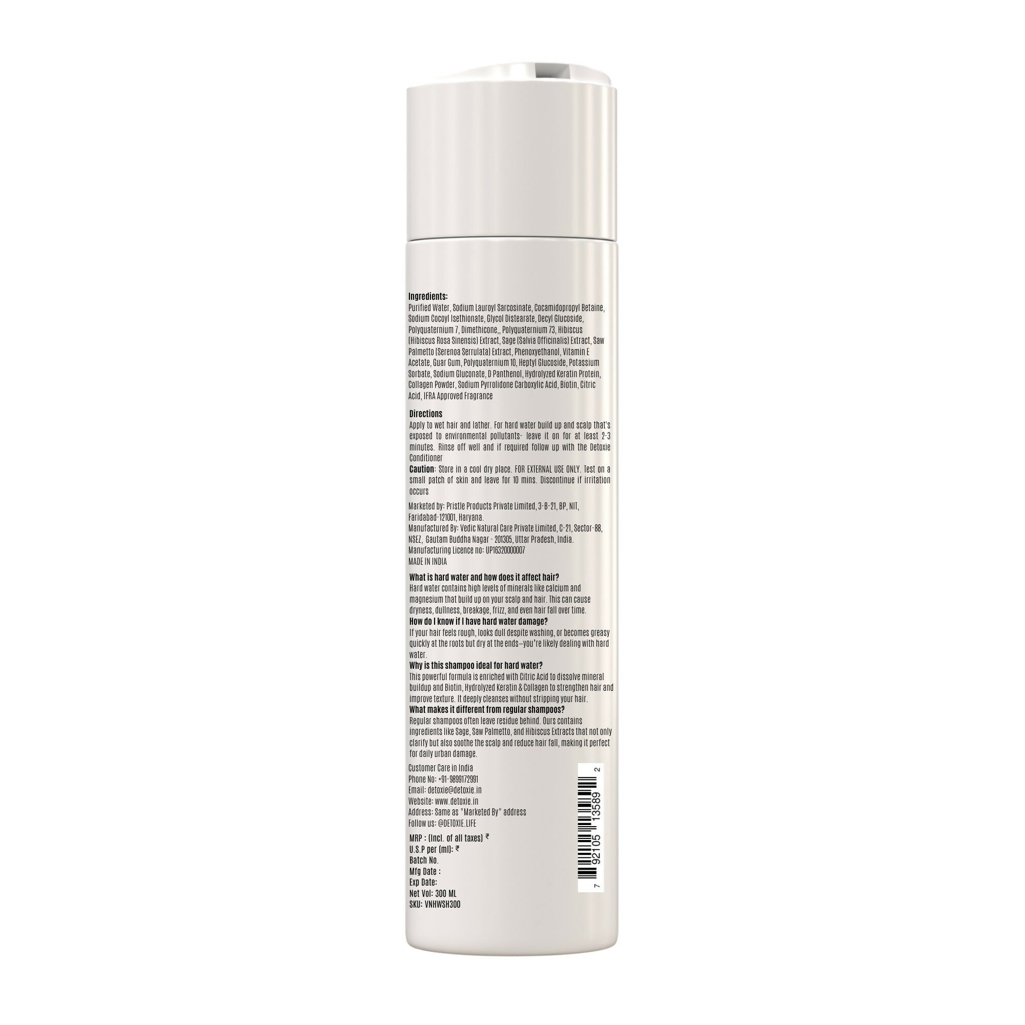 Detoxie Advanced Hard Water Shampoo | Grocsy