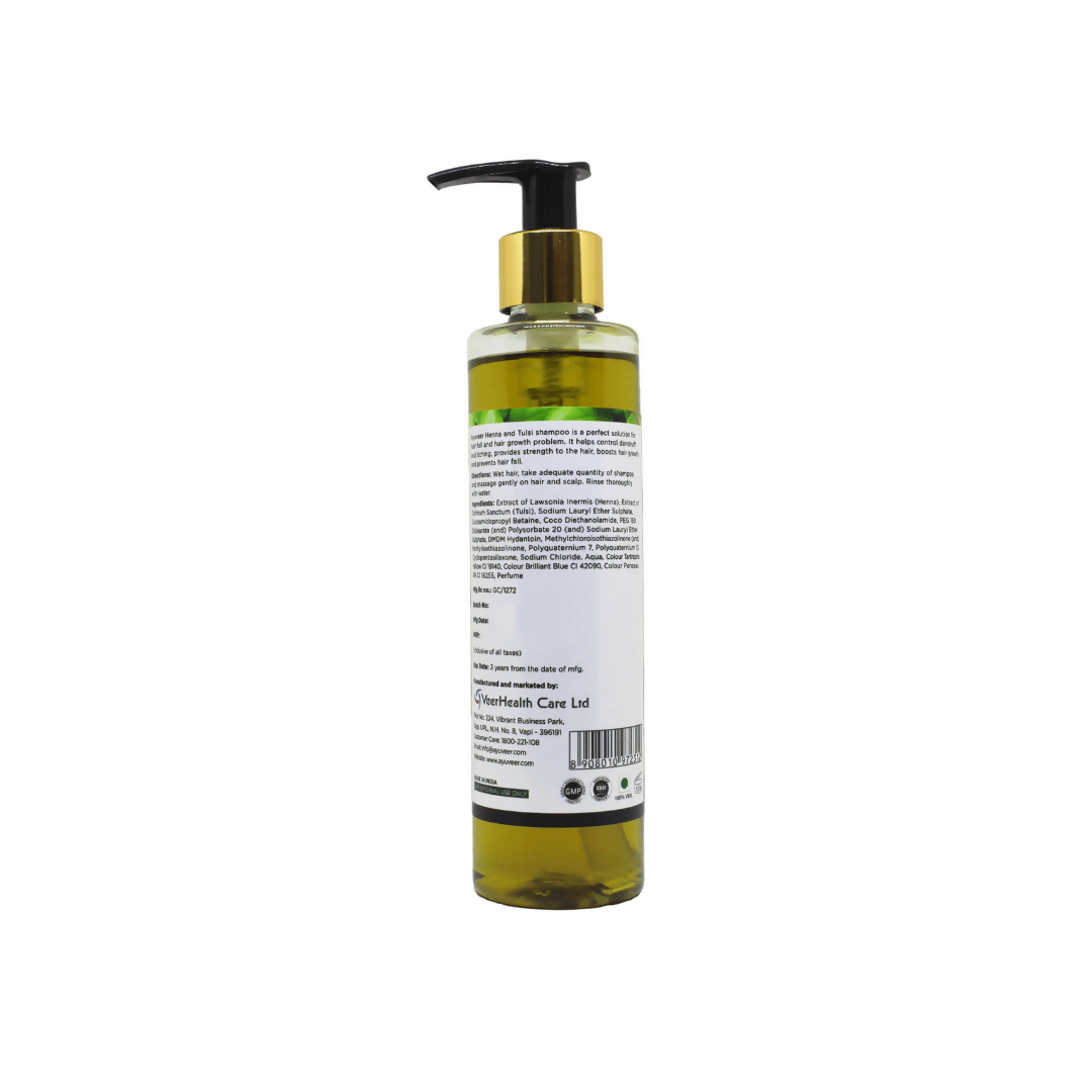 Ayuveer Henna Tulsi Shampoo | Grocsy