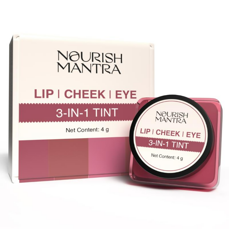 Nourish Mantra Lip Cheek & Eye Tint for Long-lasting Color with Rich Pigment | Grocsy