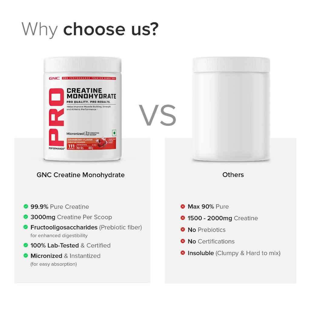 GNC Pro Performance Creatine Monohydrate Cranberry | Grocsy