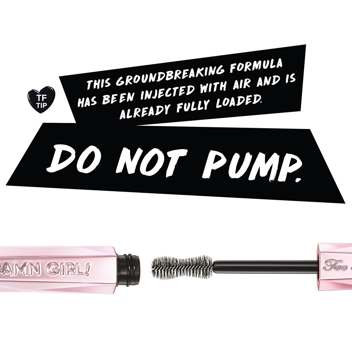 Too Faced Travel Size Damn Girl Mascara - Black | Grocsy