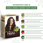 Nisha Henna Based Hair Colour for Women & Men Original Black | Grocsy