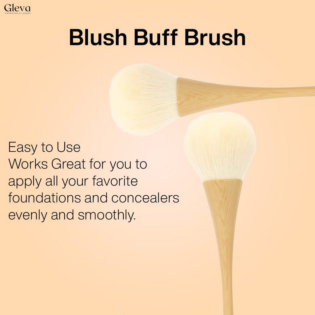 Gleva Ultimate Blend Makeup Brush - Light Wood | Grocsy