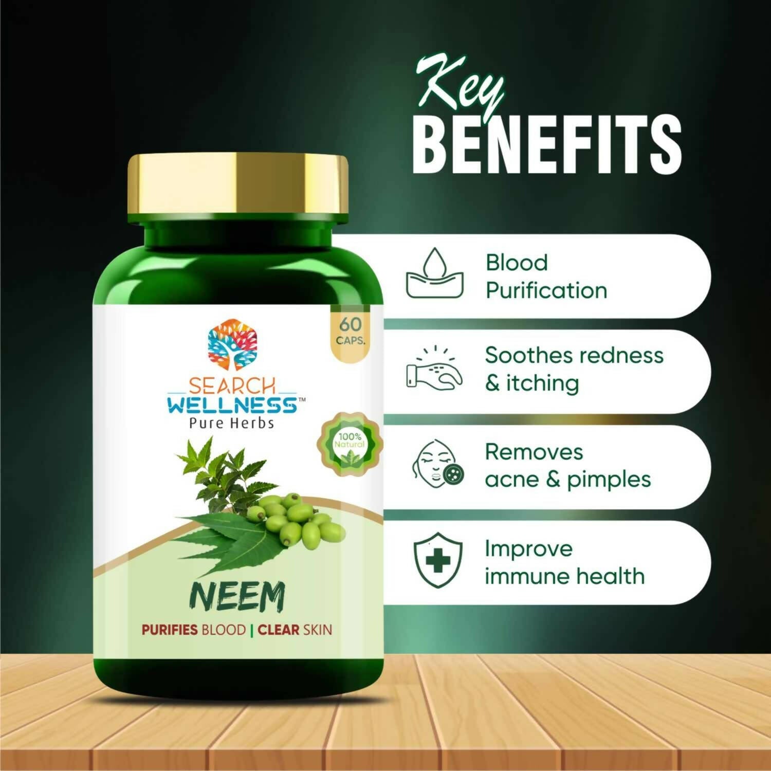Search Wellness Neem Capsules | Grocsy