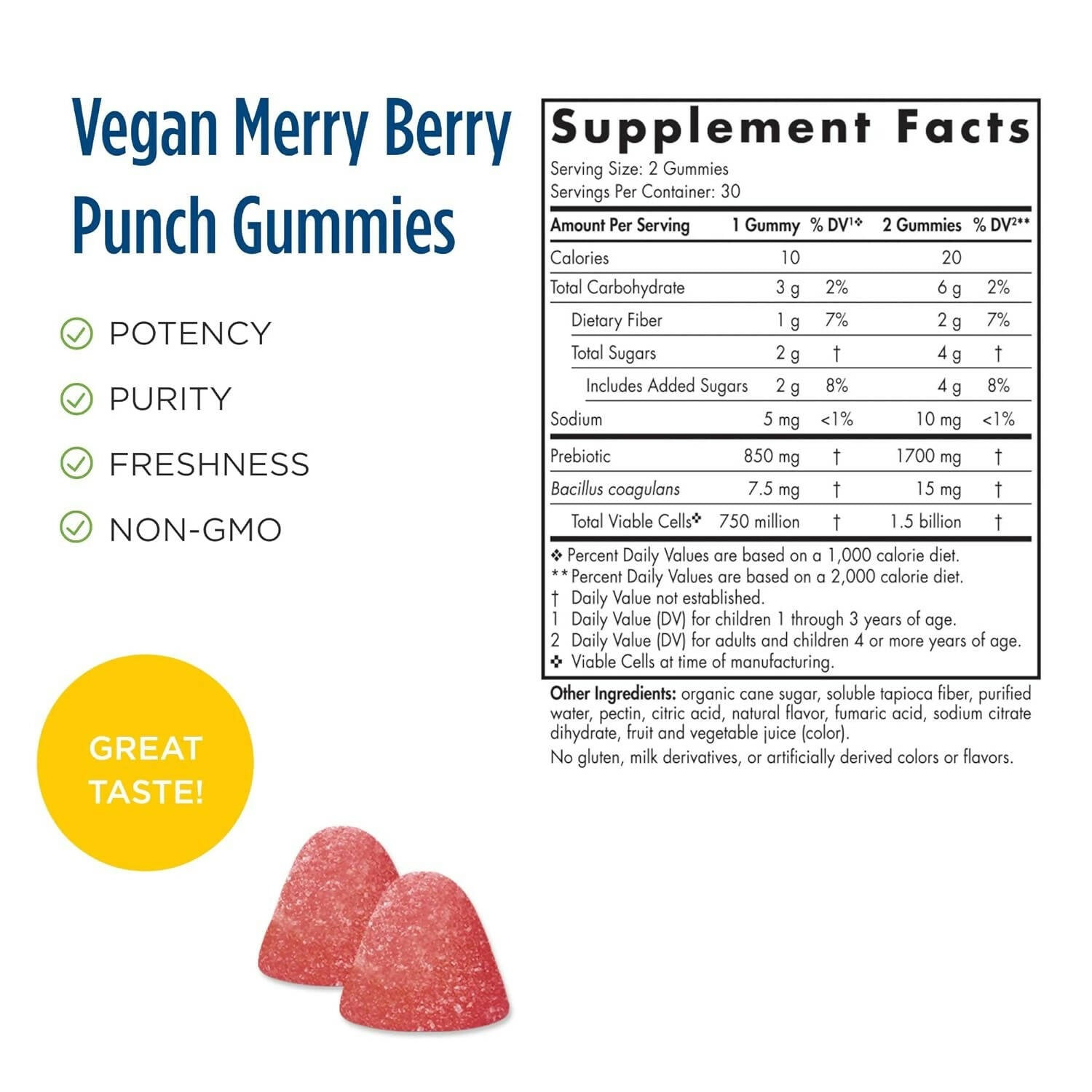 Nordic Naturals Kids Nordic Flora Probiotic Gummies with Prebiotics | Grocsy