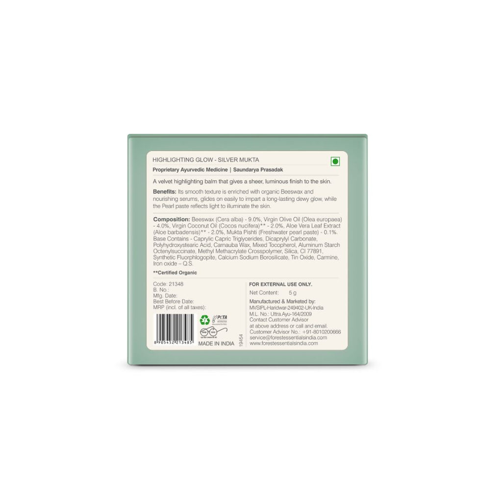 Forest Essentials Highlighting Glow Mukta - Silver | Grocsy