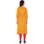Kanoor Women's Multi Rayon A-Line Kurti | Grocsy