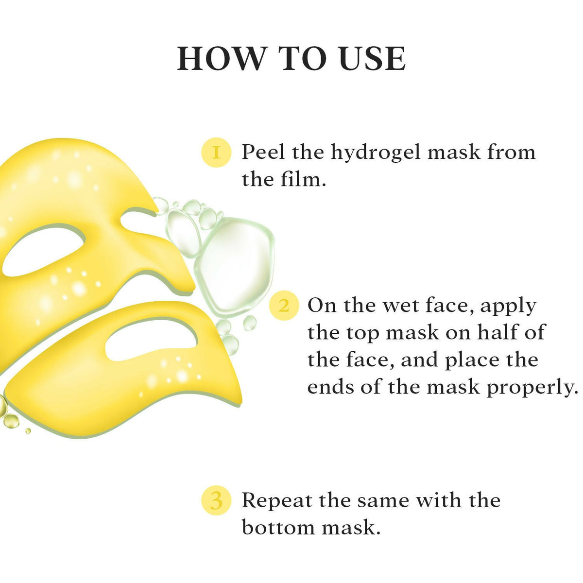 Professional O3+ Vitamin C Hydrogel Facial Mask For Radiant & Glowing Skin | Grocsy