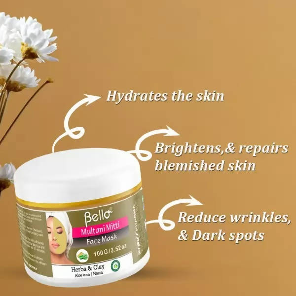 Bello Multani Mitti Face Mask | Grocsy