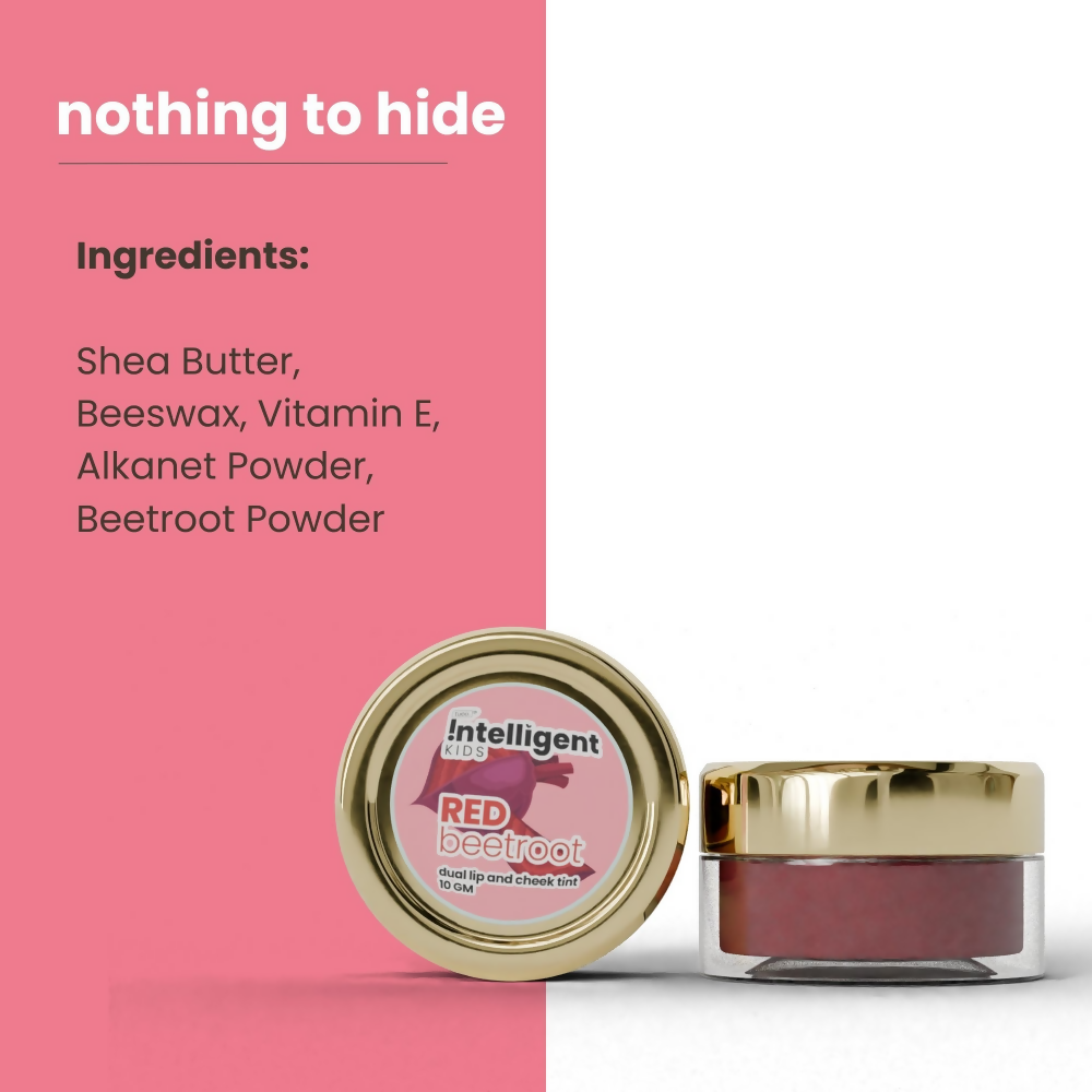 TuCo Intelligent Kids Lip & Cheek Tint For Natural Glow With Beetroot & Shea Butter | Grocsy