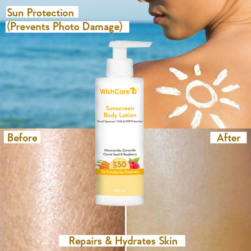 Wishcare Ceramide Sunscreen Kit - SPF 50 Broad Spectrum - PA+++ UVA & UVB Protection | Grocsy
