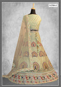 Light Green Organza Silk Gota With Sequence Work Lahenga Choli - Nimaya Ishani | Grocsy