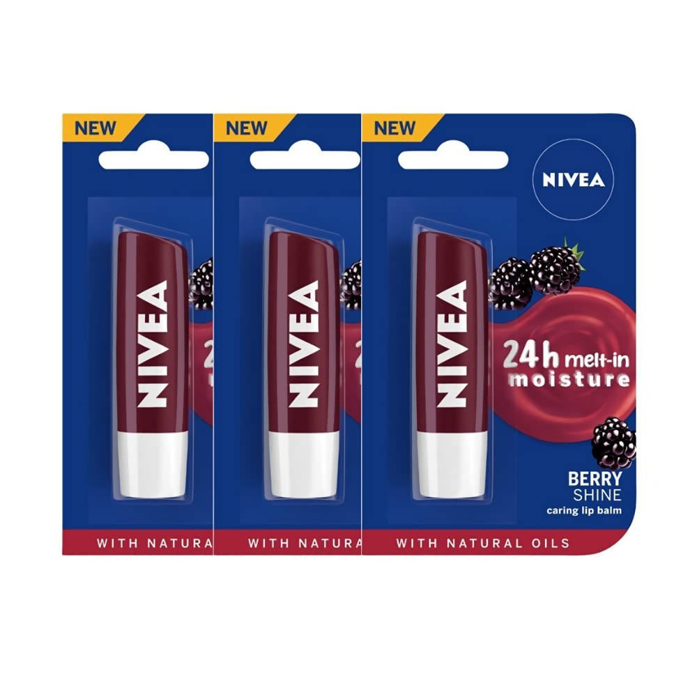 Nivea Lip Balm - Berry Shine | Grocsy