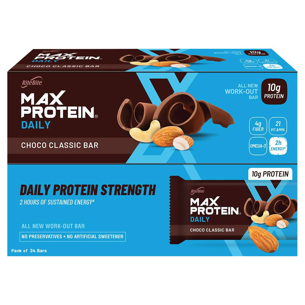 RiteBite Max Protein Daily Choco Classic Bar | Grocsy