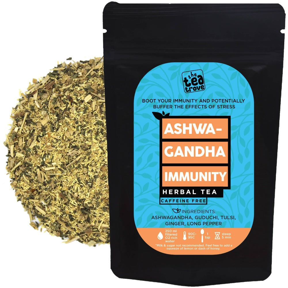 The Tea Trove - Ashwagandha Immunity Herbal Tea | Grocsy
