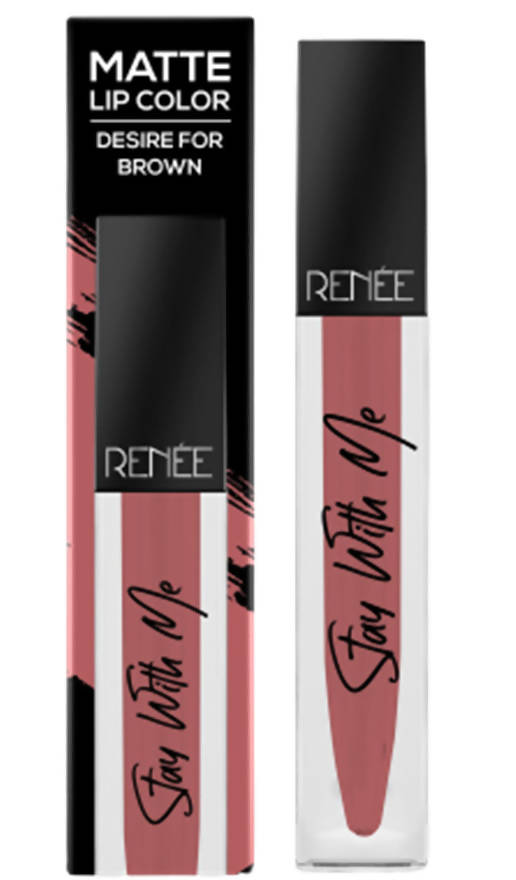 Renee Stay With Me Matte Lip Color Desire For Brown | Grocsy