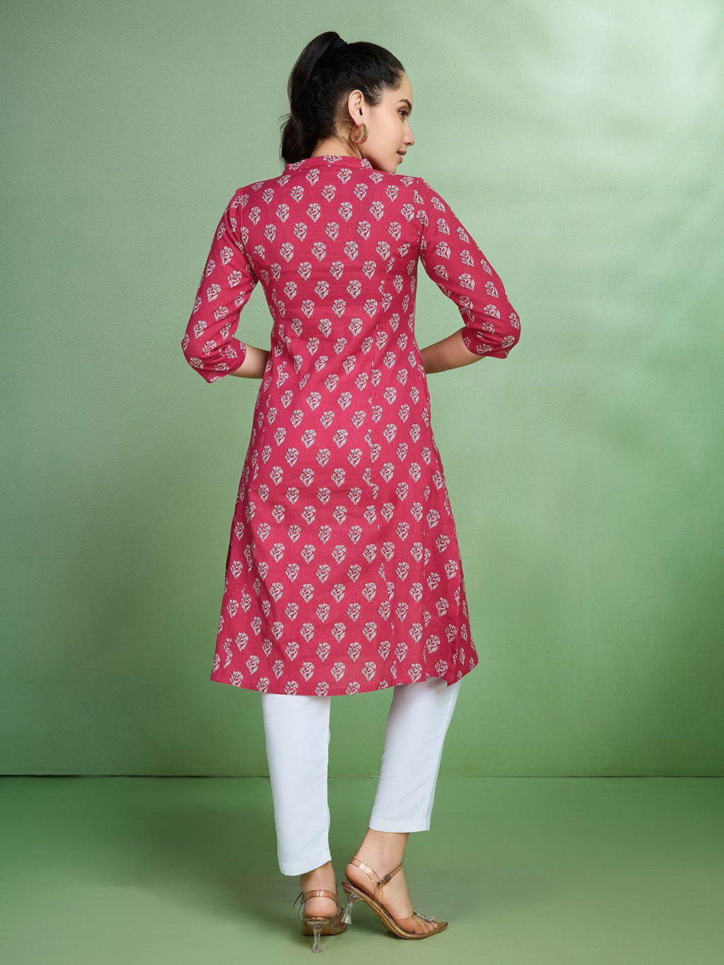 Sangria Printed Pure Cotton Kurta | Grocsy