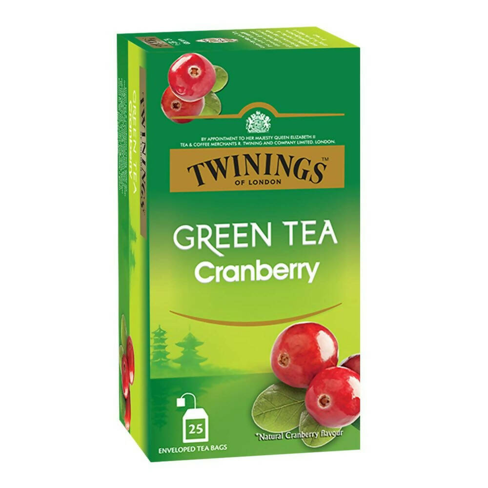 Twinings Green Tea Cranberry Teabags | Grocsy