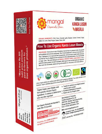 Mangal Organics Kanda Lasun Masala | Grocsy