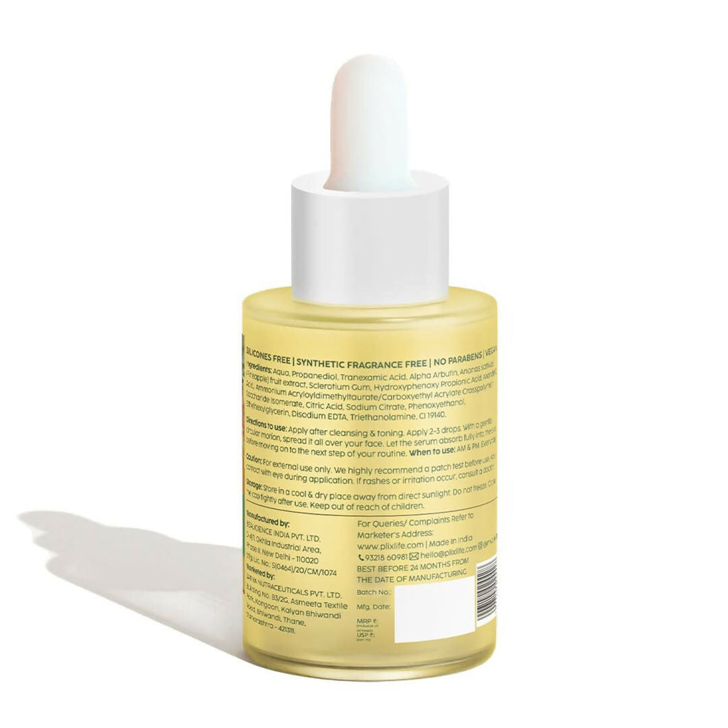 PLIX The Plant Fix 3% Tranexamic Acid Serum For Melasma, Hyperpigmentation | Grocsy