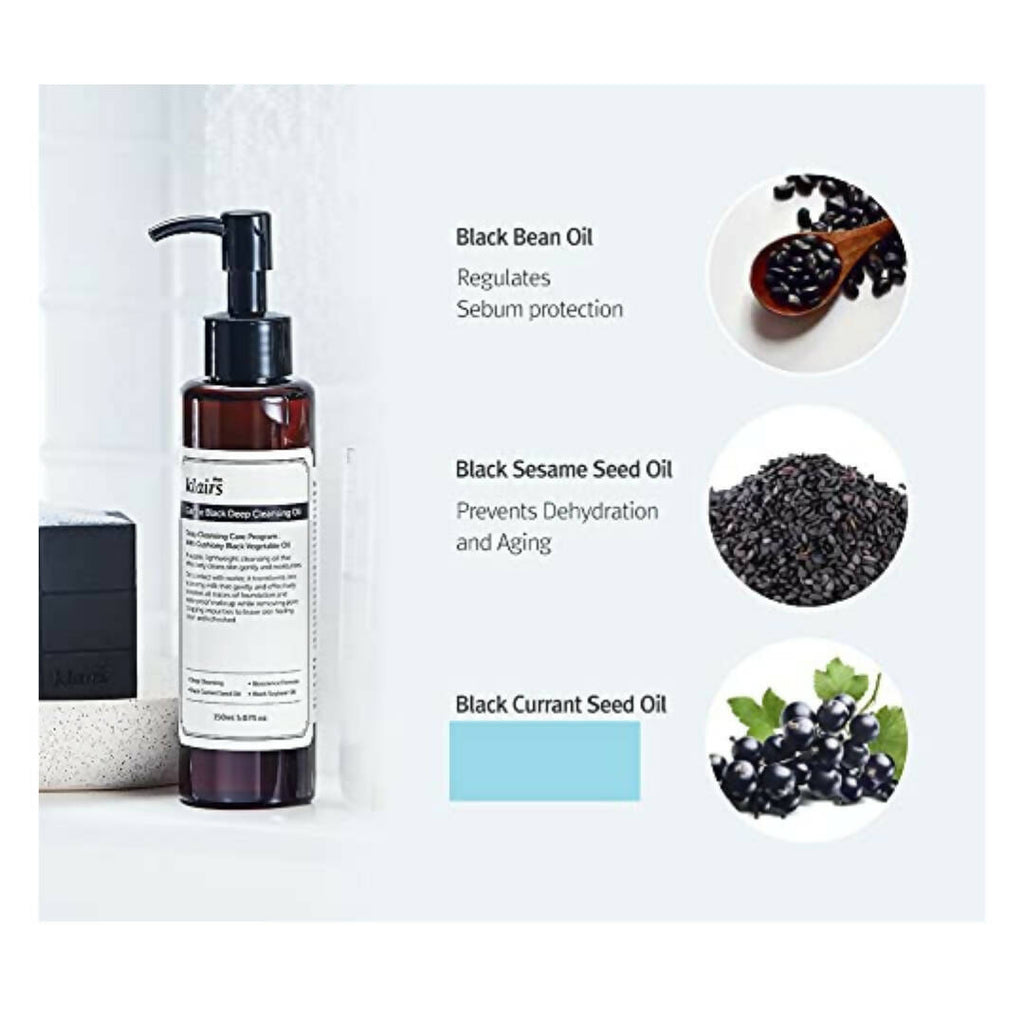 Dear Klairs Gentle Black Deep Cleansing Oil | Grocsy