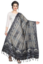 Vamika Trending Navy Printed Khadi Bhagalpuri Dupatta | Grocsy
