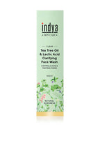Indya Tea Tree Oil & Lactic Acid Clarifying Face Wash | Grocsy