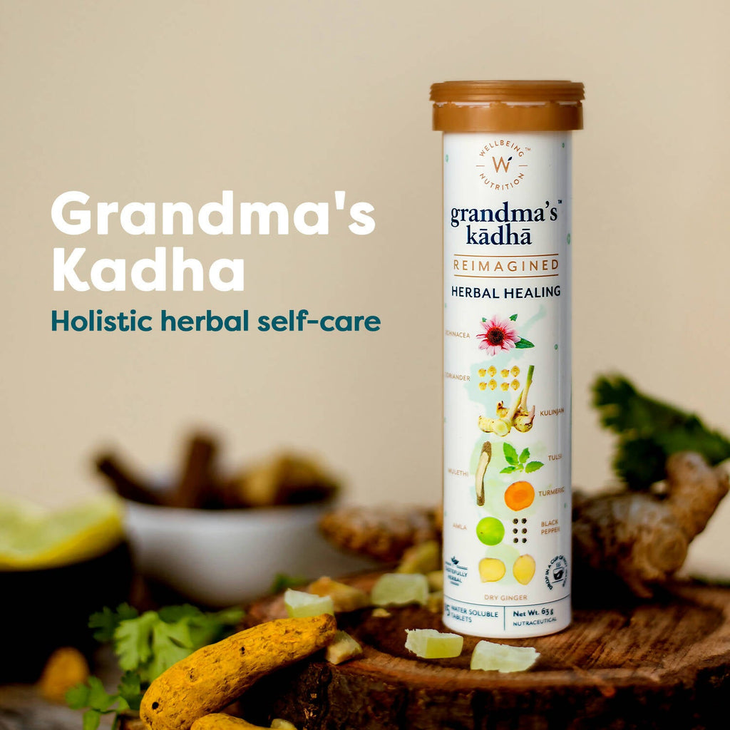 Wellbeing Nutrition Grandma's Kadha Tablets | Grocsy