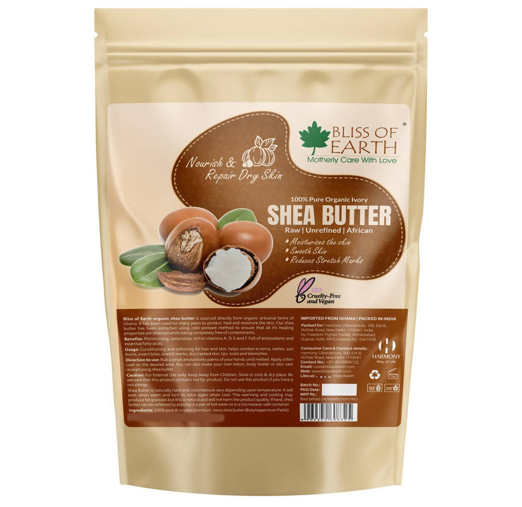 Bliss of Earth 100% Pure Organic Ivory Shea Butter | Grocsy