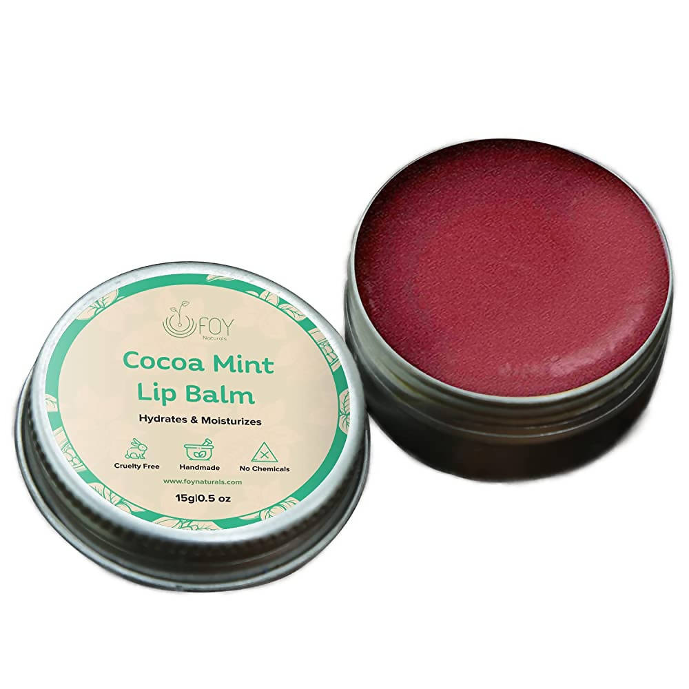 FOY Naturals Cocoa Mint Lip Balm | Grocsy