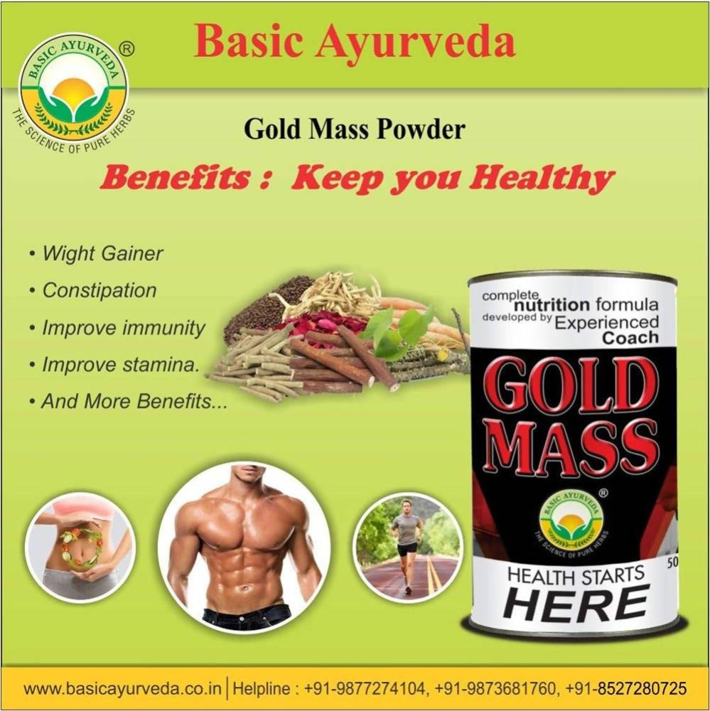 Basic Ayurveda Gold Mass Powder | Grocsy