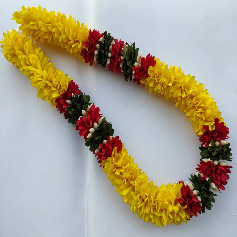 Yellow Reusable Fabric Garland For God Frames | Grocsy