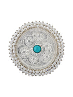 Joban Fashion Women Round Shape Silver Tone Ring | Grocsy