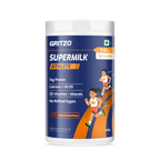 Gritzo SuperMilk Athlete (7-12y Boy & Girl), 14g Protein Powder (Double Chocolate) | Grocsy