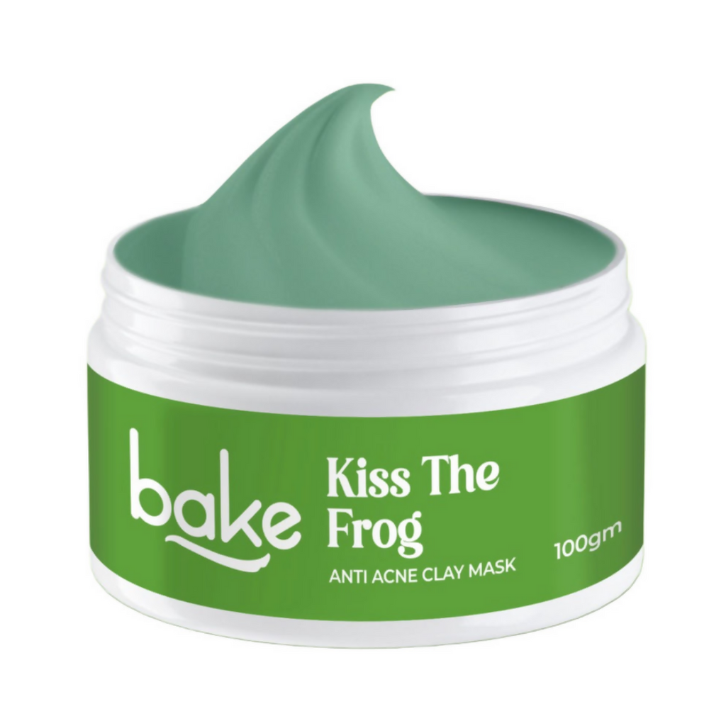 Bake Kiss The Frog Anti Acne Clay Mask With 2% Salicylic Acid & Niacinamide | Grocsy
