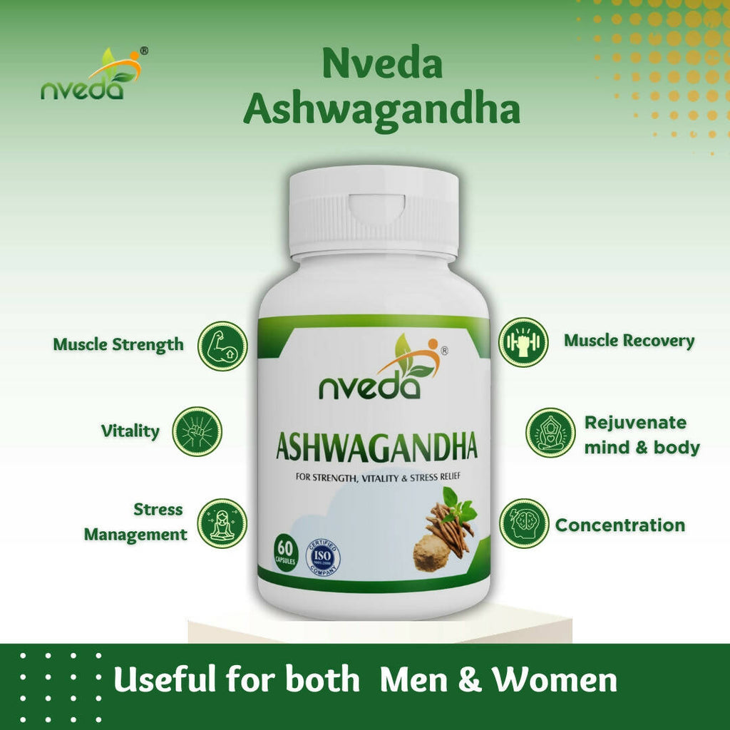 Nveda Ashwagandha Capsules | Grocsy