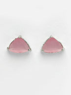 NVR Women's Pink Artificial Stones Studded Handcrafted Jewellery Set | Grocsy