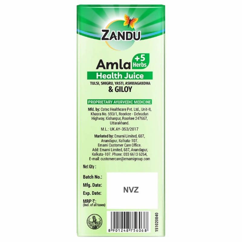 Zandu Amla + 5 Herbs Health Juice | Grocsy