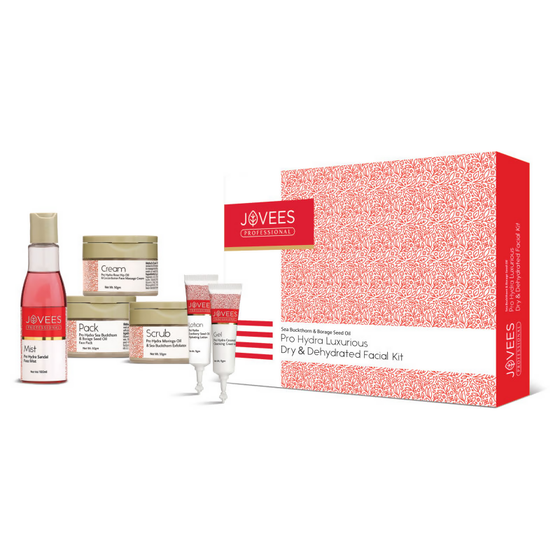 Jovees Professional Pro Hydra Luxurious Dry & Dehydrated Facial Kit | Grocsy