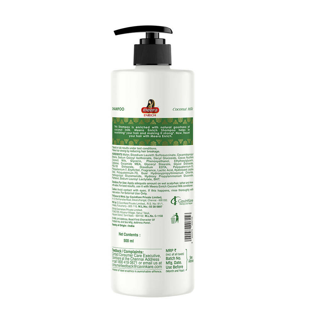 Meera Enrich Shampoo with Coconut Milk For Strong & Nourish | Grocsy