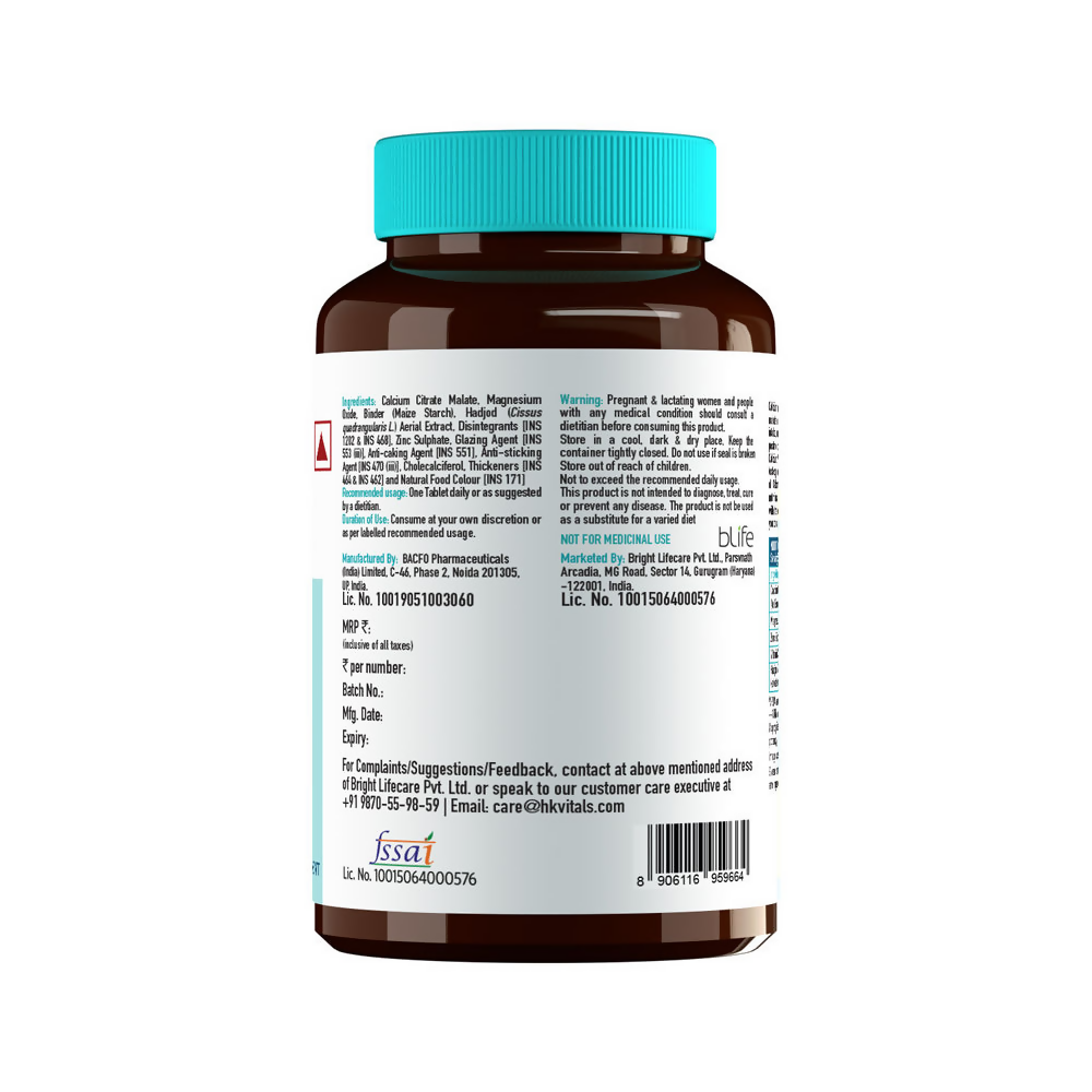 HK Vitals Calcium + Vitamin D3 Tablets | Grocsy