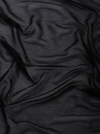 Ahalyaa Women's Traditional Semi Stitch Saree - Black | Grocsy